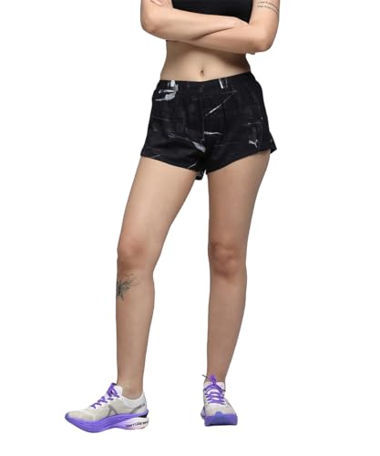 PUMA , Women, W Run Velocity AOP 3" Short, Black, XL (52760101)