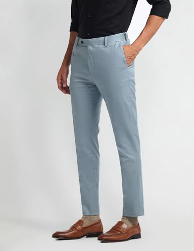Arrow Autoflex Super Slim Trousers Light Blue