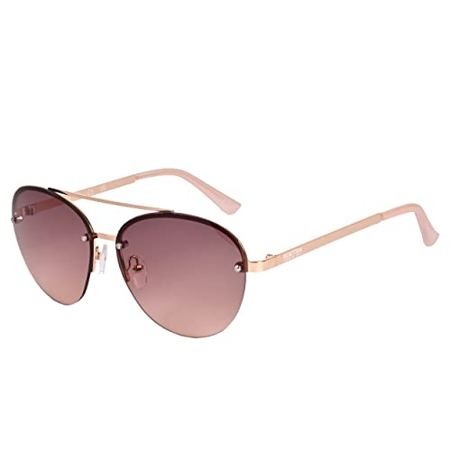 KENNETH COLE Rose Gold Metal Sunglasses KC1419 57 28F