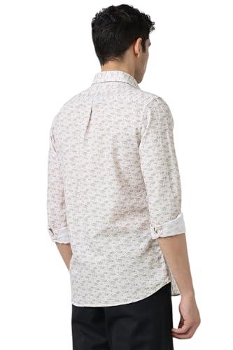 Van Heusen Men's Slim Fit Shirt (VSSFUSLF702252_Beige