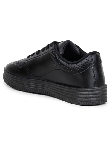 ATHCO Women's Slick Black Sneakers Shoes_07 UK (ATHDIP-23)