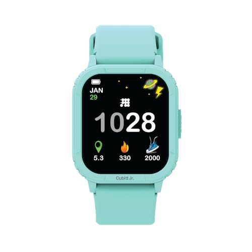 Cubitt Jr. Smartwatch Fitness Tracker, 1.75" AMOLED – Arctic Blue