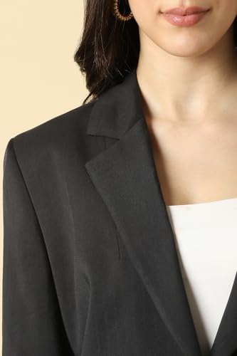 Allen Solly Women's Blazer (AHBZWRGFS37656_Black