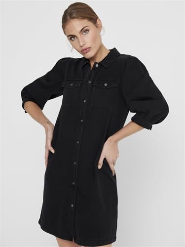 ONLY Women Black Shirt Mini Dress