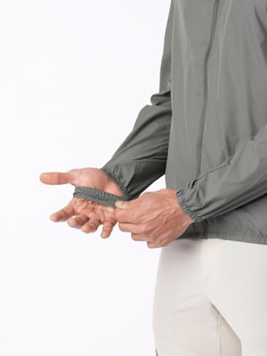 Wildcraft Men Sierra Solid Nylon Blend Collored Casual Wind Breaker Jacket, Full Sleeve - Regular fit, Olive Green, XXL