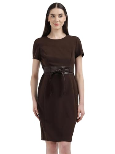 Calvin Klein Jeans Polyester Round Neck Sheath Dress