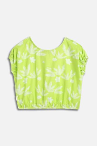 Allen Solly Girls Green Print Casual Top