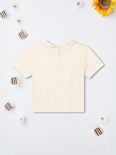 Max Girls Printed Top (Off White_3-4 Y)