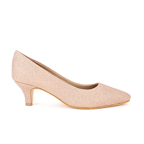 Marc Loire Women's Rose Gold Pumps - 3 UK