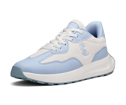 LOUIS STITCH Women’s Frost Blue Lightweight Athleisure Sport Shoes | Lightweight Casual Sneakers | Sporty Lace-Up Sneaker and Athleisure Wear| Perfect for Casual, Gym & Travel Wear | LSLD-AT-RF01 | UK-8