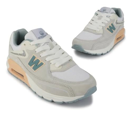 Woodland Women Lgrey/Pink Casual Sneakers