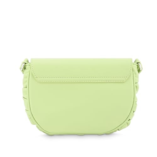 Fastrack Chic Casual Sling Bag for Women | Semi PU Handbag with Top Zipper & Button Flap | Stylish Crossbody with Adjustable Sling Strap for Casual & Party Use