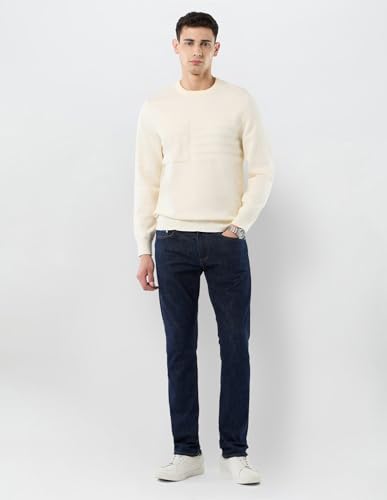 U.S.Polo Association Men's Graphic Patterned Knit Regular Fit Sweater (USSWE2436_Off White_2XL)