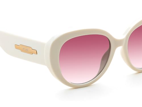 IRUS Women Oval sunglasses | 100% UV protection | Small Size | Brown Gradient Polycarbonate lens