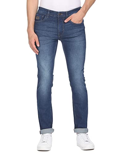 U.S. POLO ASSN. Men Blue Stone Wash Regallo Skinny Fit Jeans