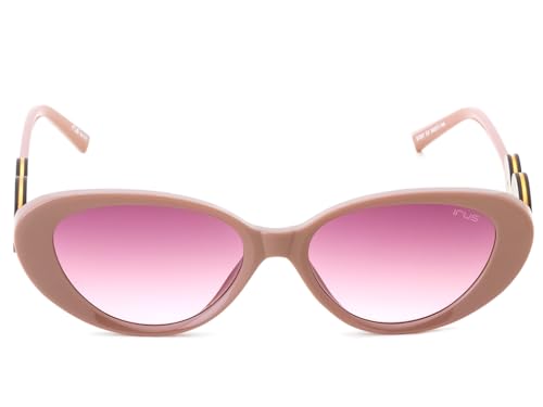 IRUS Women Oval sunglasses | 100% UV protection | Small Size | Grey Gradient Polycarbonate lens