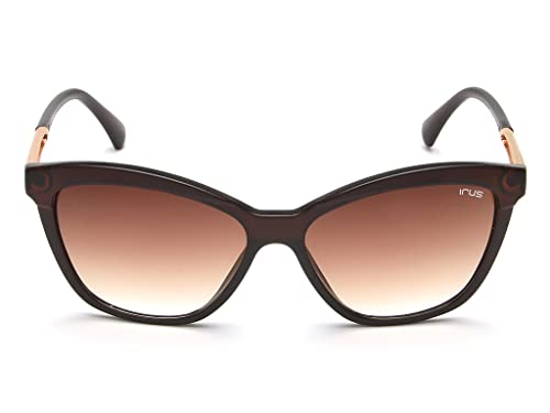 IRUS 100% UV protected sunglasses for Women | Size- Large | Shape- Cat Eye | Model- IRS1193C2SG