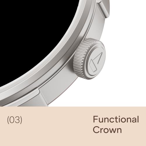 boAt Lunar Connect 2 with 1.28" (3.25 cm) HD Display, Metallic Design, HR, SpO2 & Sleep Tracking, Bluetooth Calling, Emergency SOS, Smart Watch for Men & Women (Cherry Blossom)