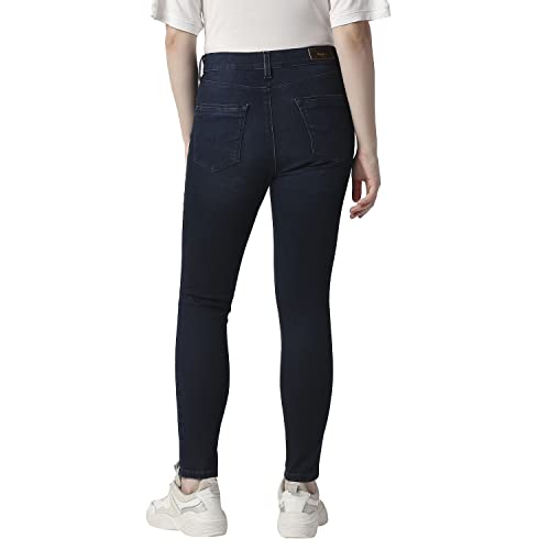 Pepe Jeans Women's High Rise Skinny Fit Jeans Dark Used