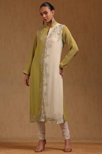 Soch Womens Multicolour Georgette Stone Embellished Salwar Suit