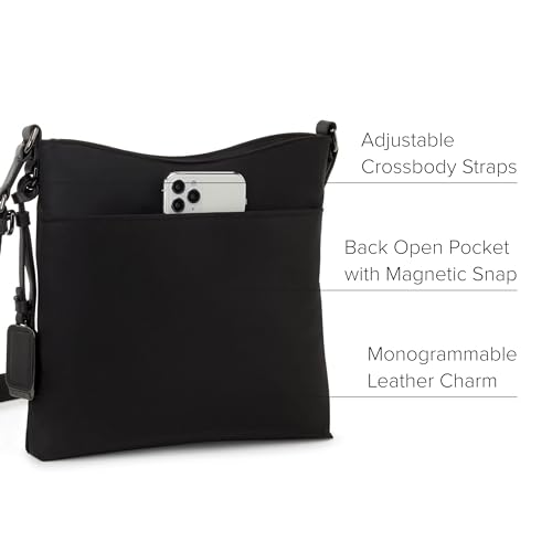 TUMI - Voyageur Tyler Crossbody - Nylon Crossbody Bag - Business, Travel Bag - Stain, Water-Resistant - Stylish Purse, Black/Gunmetal, One Size, Voyageur Tyler Crossbody