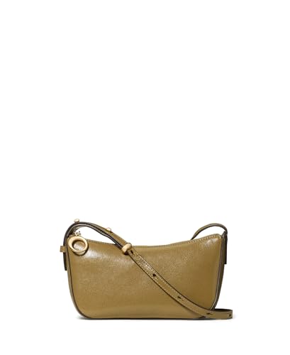 kate spade new york Women's Halo Fine Grain Leather Crossbody, Glazed Dried Thyme, One Size