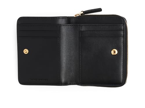 Marc Jacobs Women's The Leather Mini Compact Wallet, black, Einheitsgröße, The Leather Mini Compact Wallet