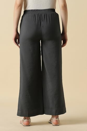 Women Grey Solid Casual Trousers