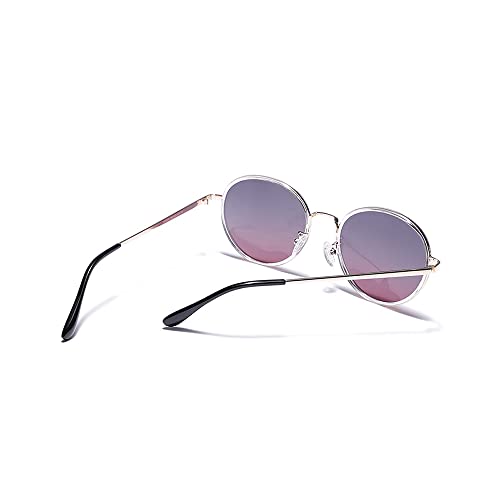 Carlton London Women Oval Sunglasses With UV Protected Lens (Pink) (One Size)