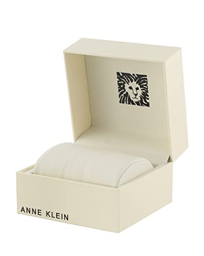 Anne Klein Women's Premium Crystal Accented Mesh Watch and Bracelet Set