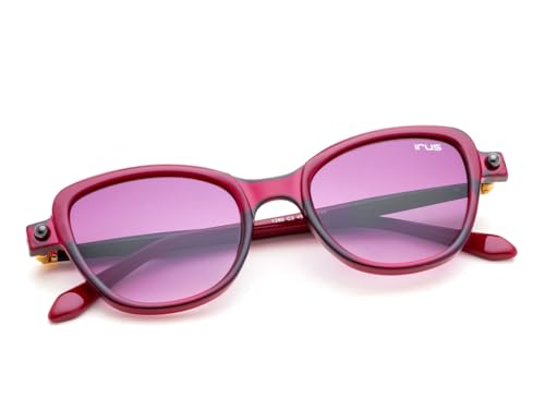 IRUS Women Cat Eye sunglasses | 100% UV protection | Small Size | Grey Gradient Polycarbonate lens