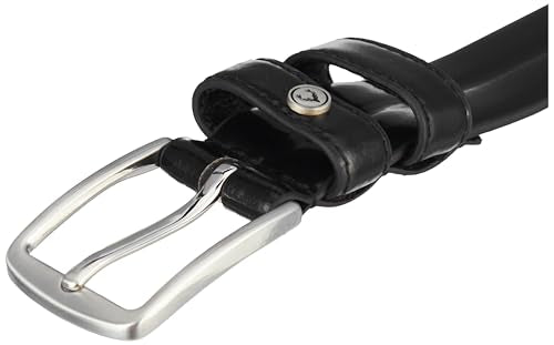 Men Black Solid Formal Belt