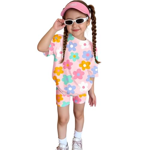 4YOU Dresses Beautiful Cotton Blend Fabric with Beautiful Print Tshirt and Half Pant For Girls