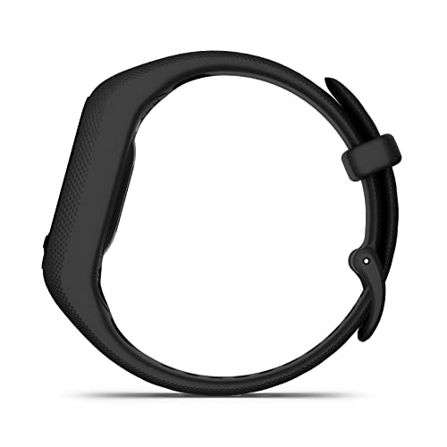 Garmin Vivosmart 5 with OLED Display, Health and Fitness Tracker,SPO2 and 24/7 Heart Rate, Battery Upto 7 Days, Advance Sleep Monitoring and Stress Tracking, 5ATM Water Rating - Black with Large Band