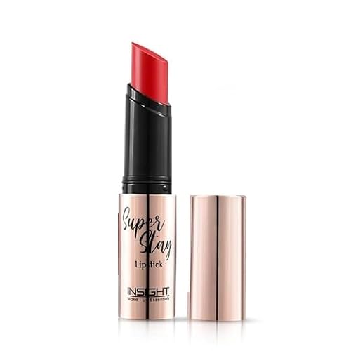 INSIGHT Super Stay Lipstick | Lightweight Formula | Long Wear | Transferproof | Waterproof - (SCARLETT) 7g (Pack of 2)