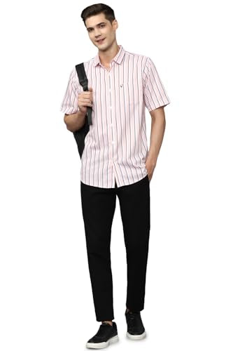 Allen Solly Men's Slim Fit Shirt (Pink)