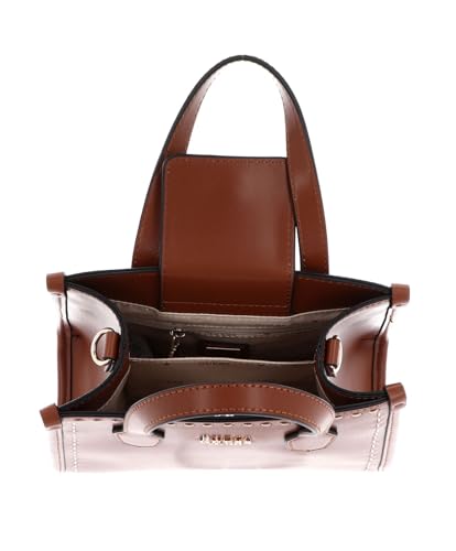 GUESS Polyester Stylish Silvana Mini Tote Bag (Cognac)