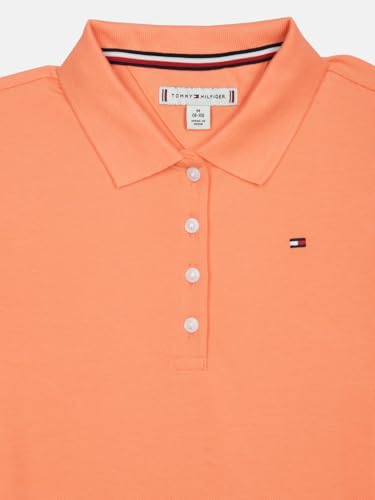 Girls Cotton Polo Collar A-Line Dress
