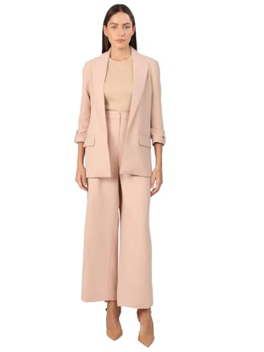 VERO MODA Womens Solid Single Breasted Blazer Cameo Rose