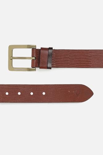 Allen Solly Men Brown Textured Casual Belt