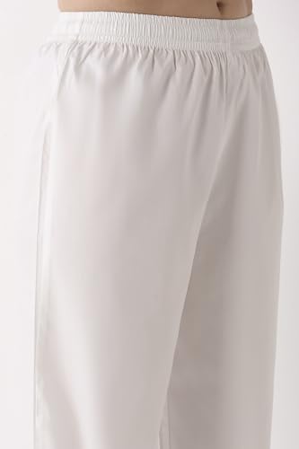 Biba Women White Cotton Salwar_S