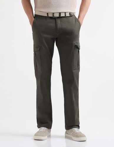 Arrow Sports Men's Regular Casual Pants (ASAKTR2562_Brown