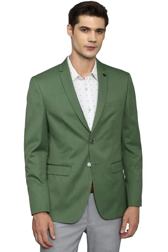 Allen Solly Men's Regular Blazer (ASBZMSLFL12739_Green