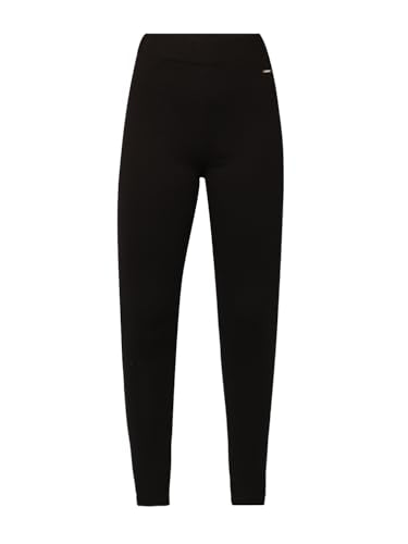 ONLY Women's Solid Skinny Fit High-Rise Black Leggings