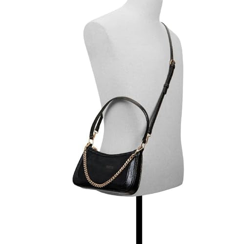 ALDO WOMENS SLING BAG, 13904883 ANNALEVER, BLACK