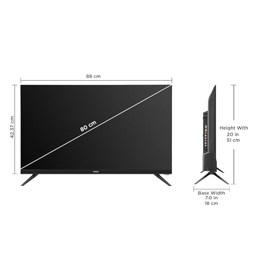 Intex 80 cm (32 Inch) HD Ready Smart Cloud TV with Android 9.0 | A+ Grade Panel | Frameless Design | SHF32111