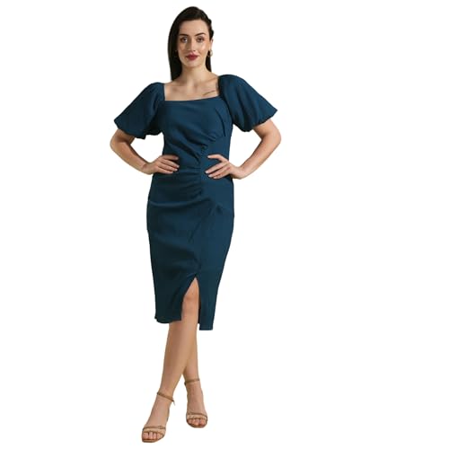 Globus Women Dresses (GS567669_Teal_L)