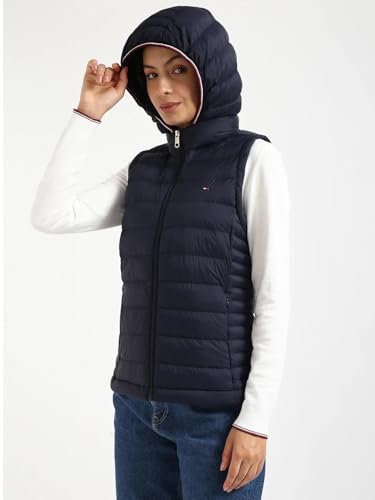 Tommy Hilfiger Women's A-Line Coat (76J5330_Blue_L)