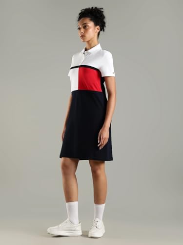 Cotton Polo Collar T-Shirt Dress