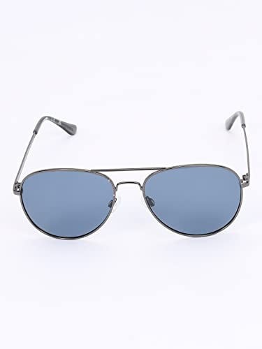 Skechers Men Aviator Grey Polarization Sunglasses, large